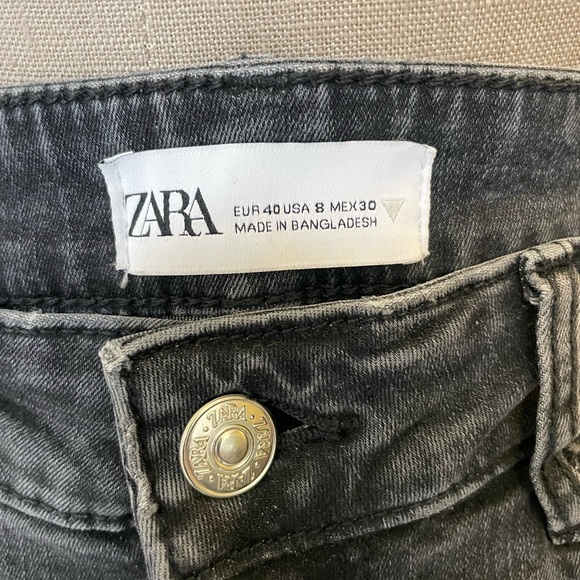 2 Pairs of Zara Black Skinny Jeans - Size 8 - Picture 2 of 10